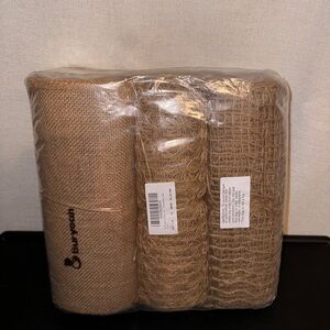 Burlap rolls for decoration 3 rolls included